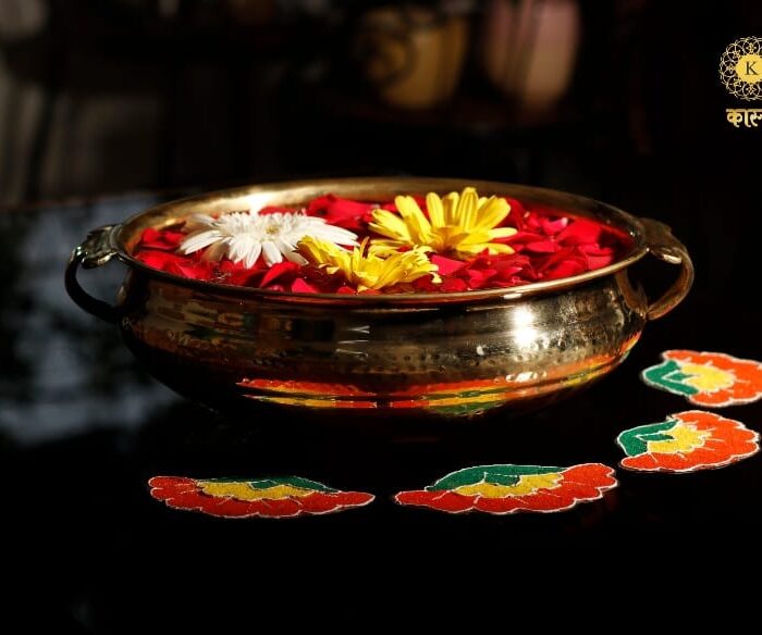 Floating Flower Kansa Urli